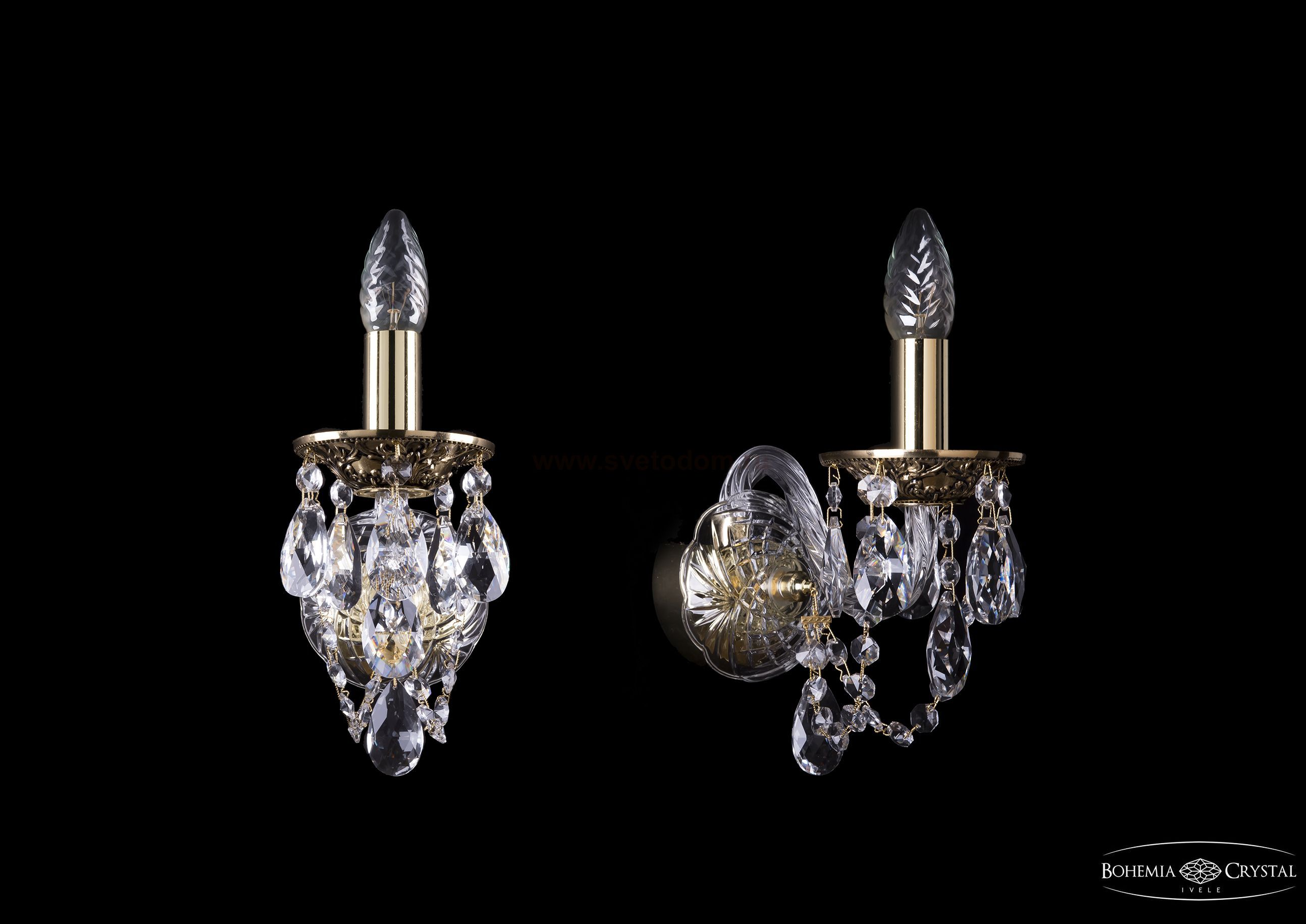 Светильник настенный бра Bohemia Ivele 1600/1/GB