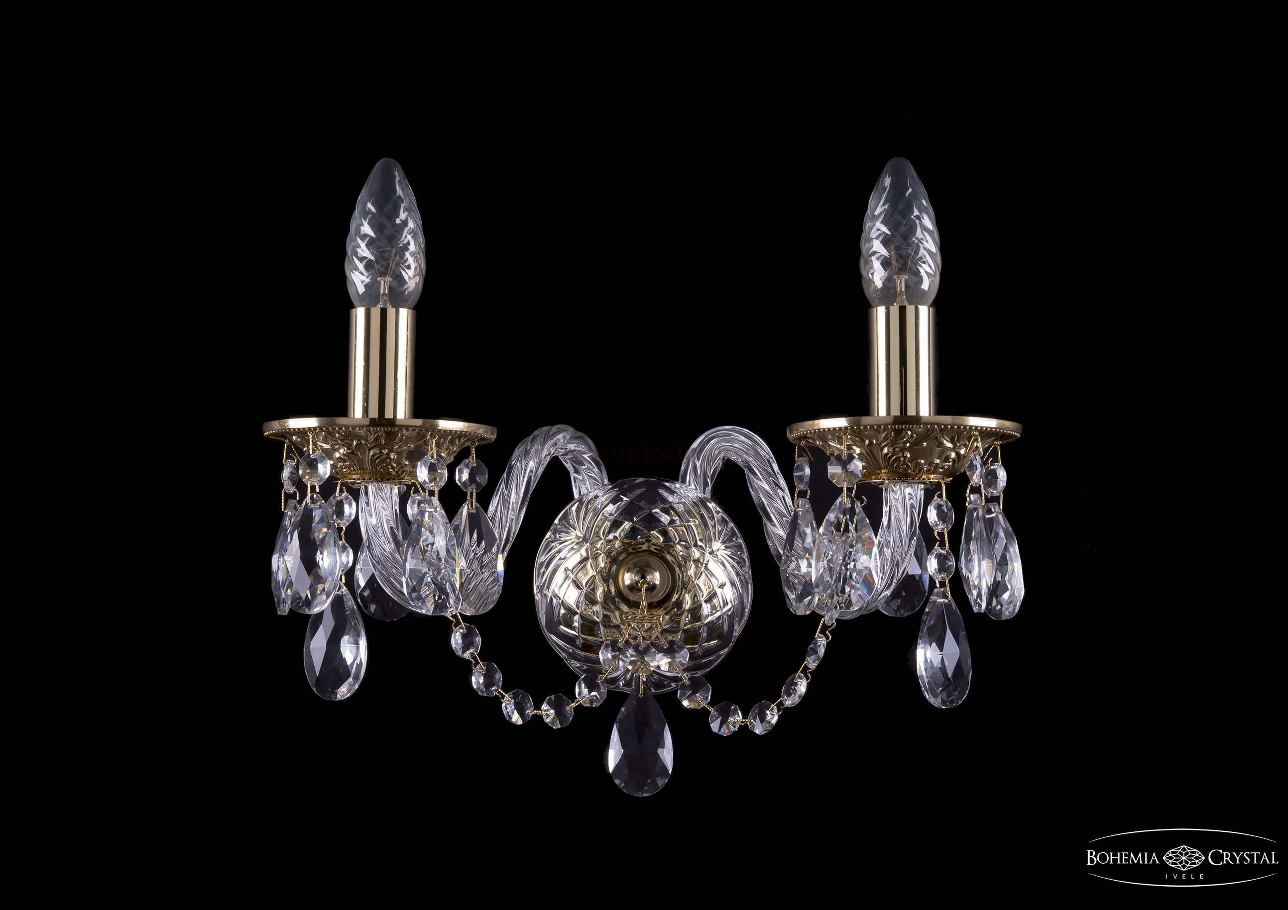 Светильник настенный бра Bohemia Ivele 1600/2/G