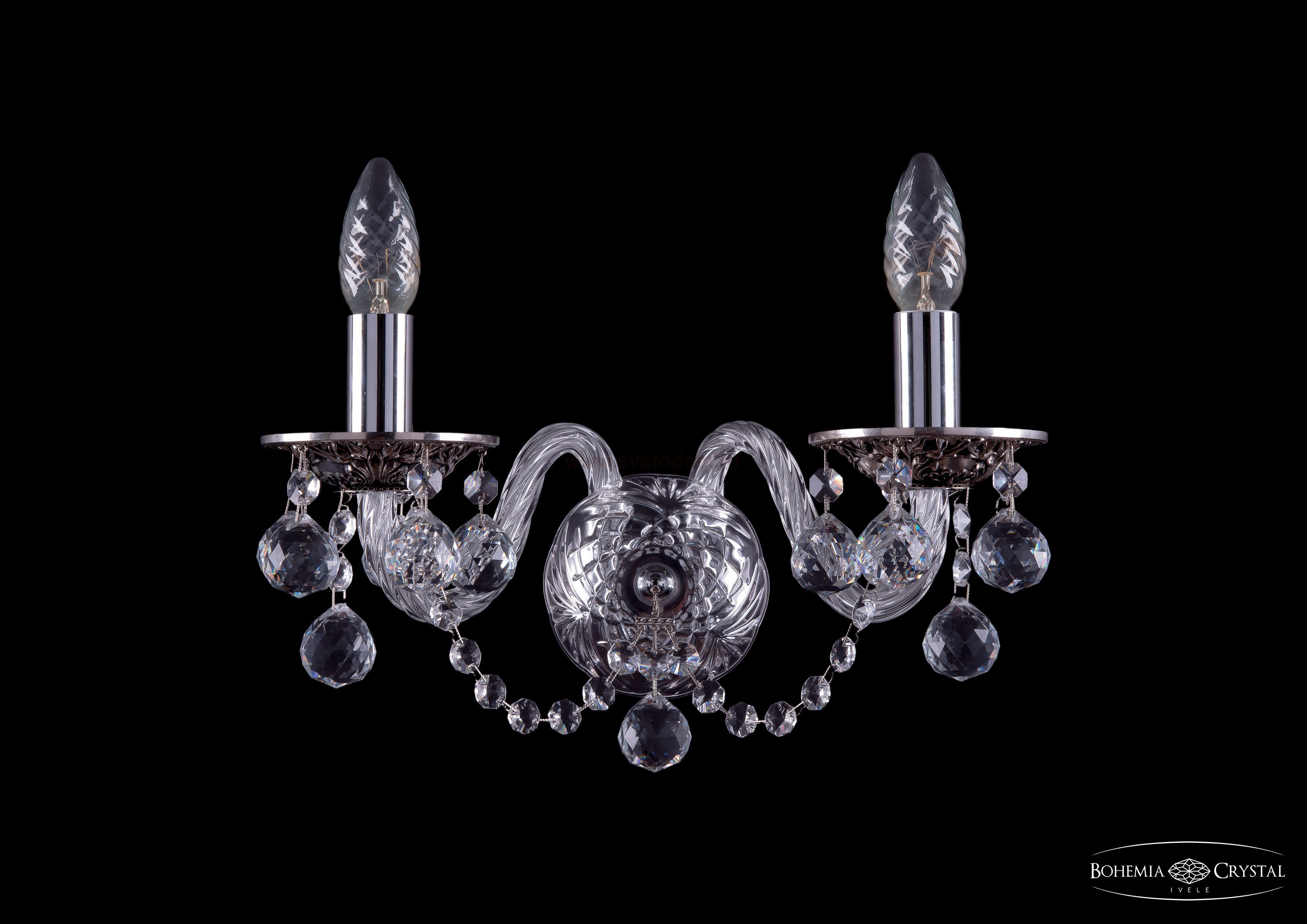 Светильник настенный бра Bohemia Ivele 1600/2/NB/Balls