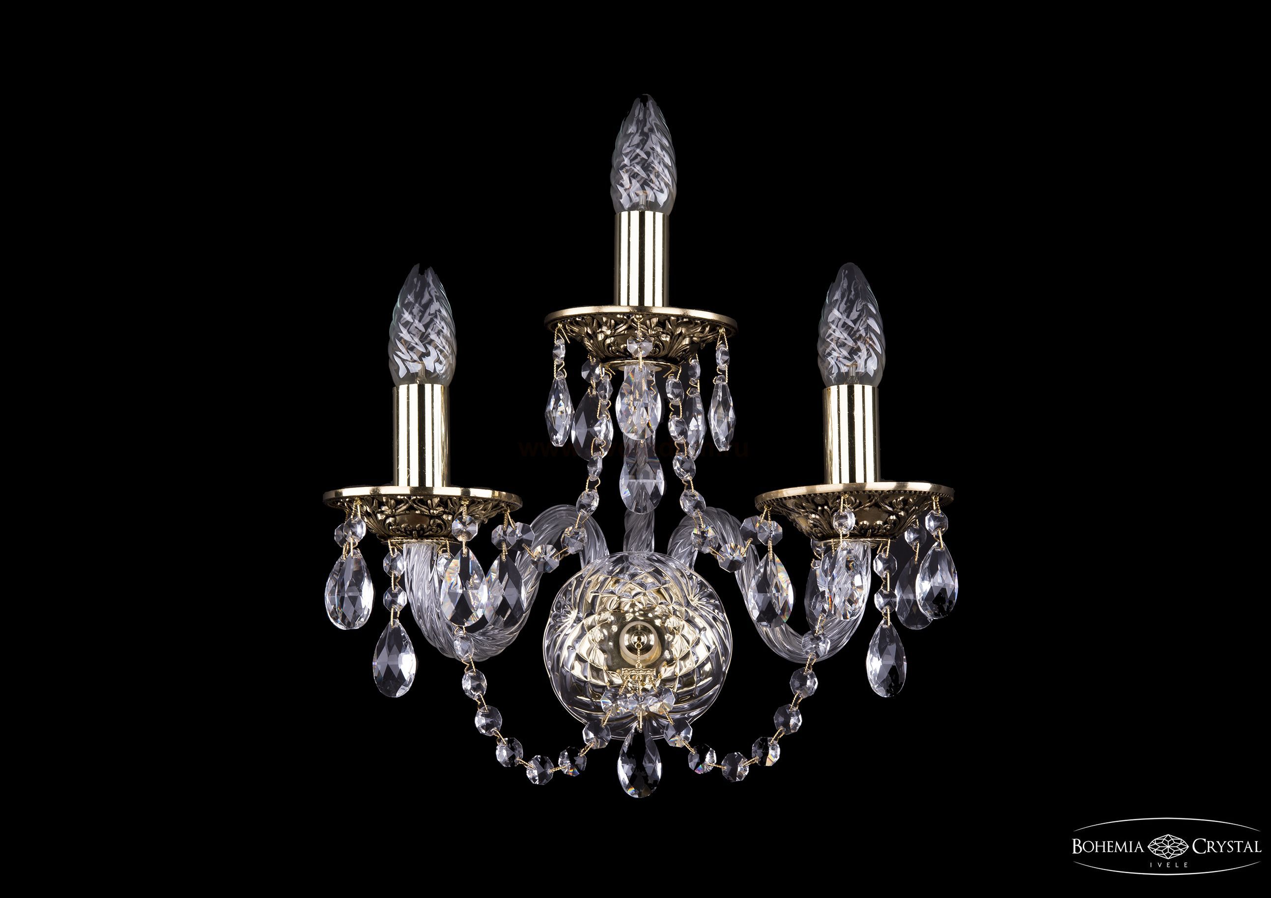 Светильник настенный бра Bohemia Ivele 1600/3/GB