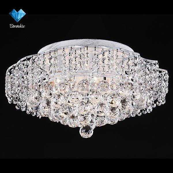 Люстра потолочная Eurosvet 16017/9 белый с серебром Strotskis