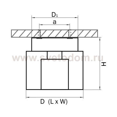 Светильник точечный накладной Lightstar 160204 Cubo