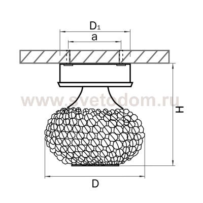 Светильник точечный накладной Lightstar 160304 Monile Top