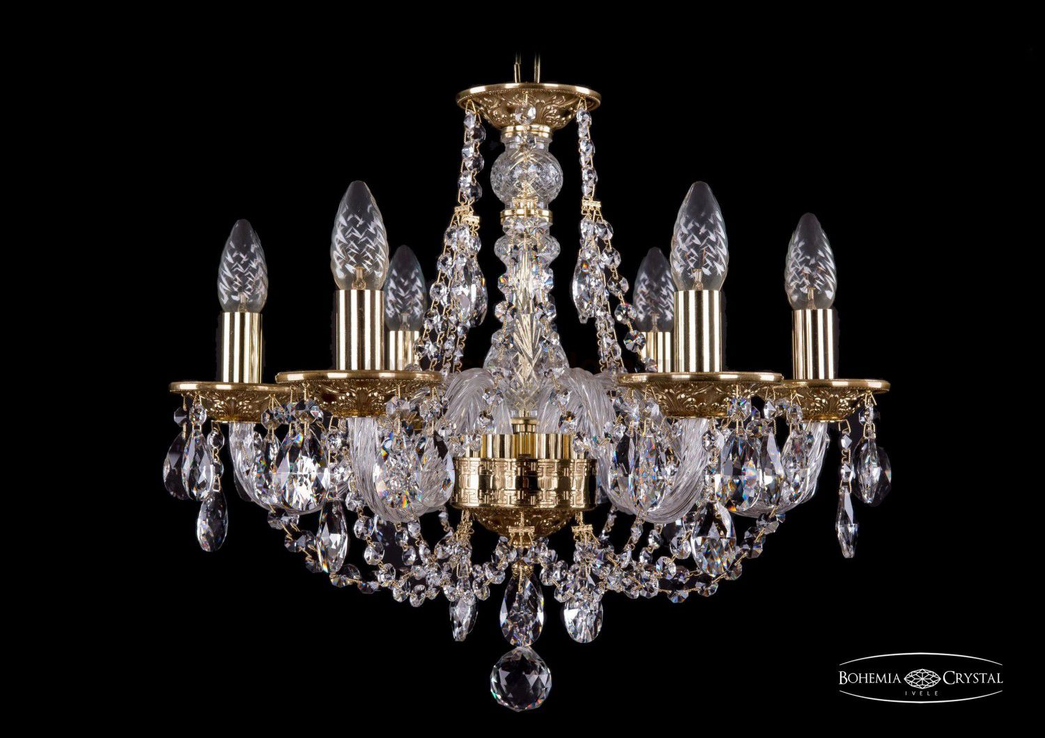 Люстра хрустальная Bohemia Ivele 1606/6/160/G