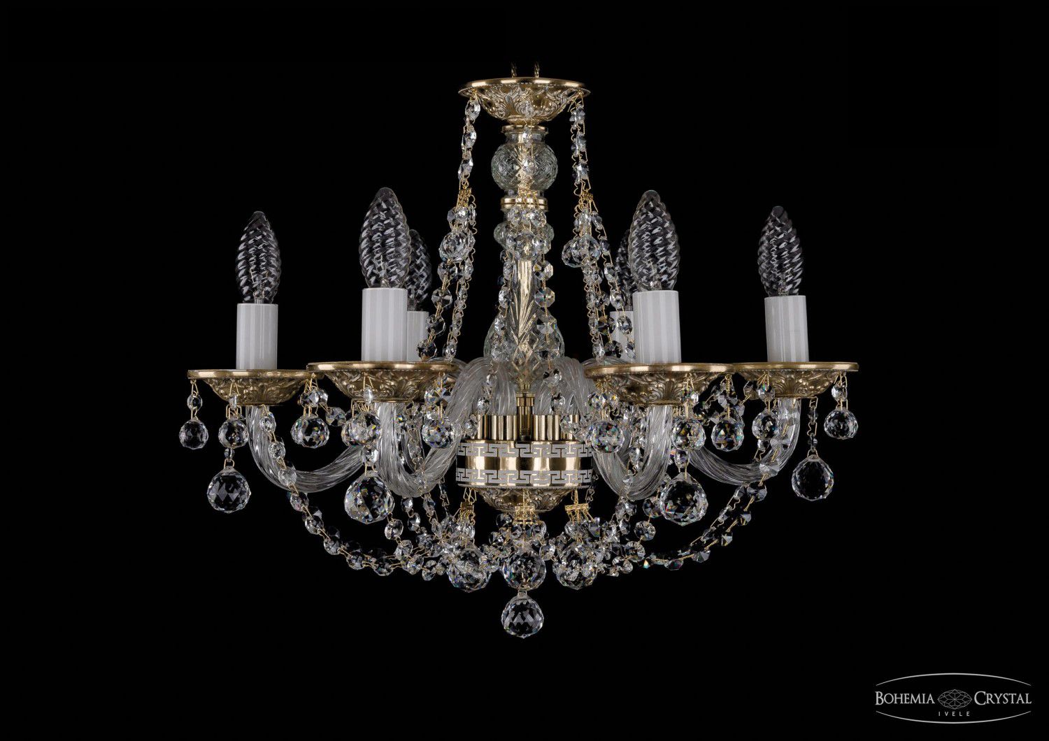 Люстра хрустальная Bohemia Ivele 1606/6/160/GW/Balls