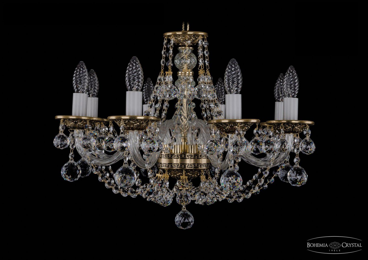 Люстра хрустальная Bohemia Ivele 1606/8/195/GB/Balls