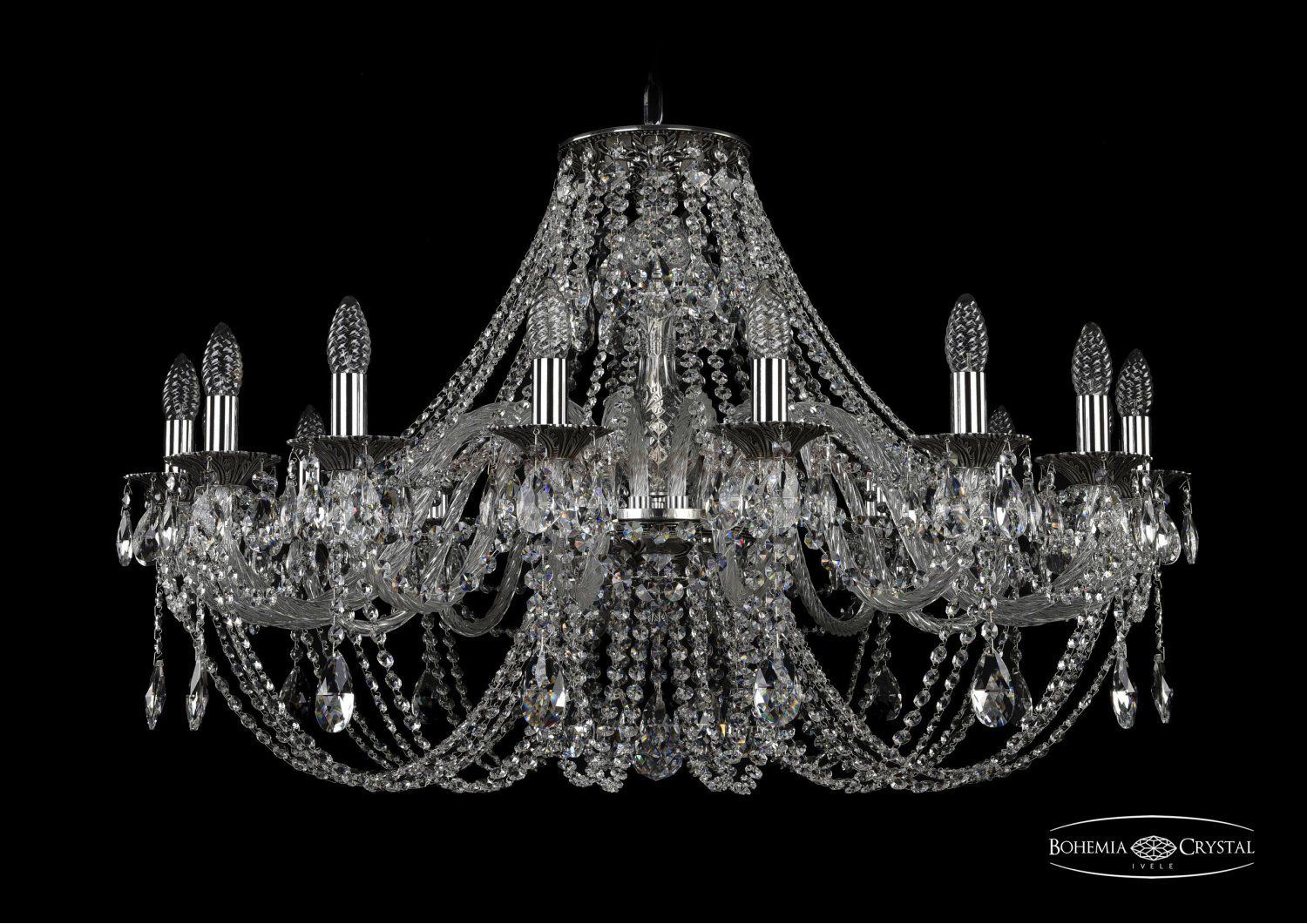 Люстра хрустальная Bohemia Ivele 1606/16/360IV/NB