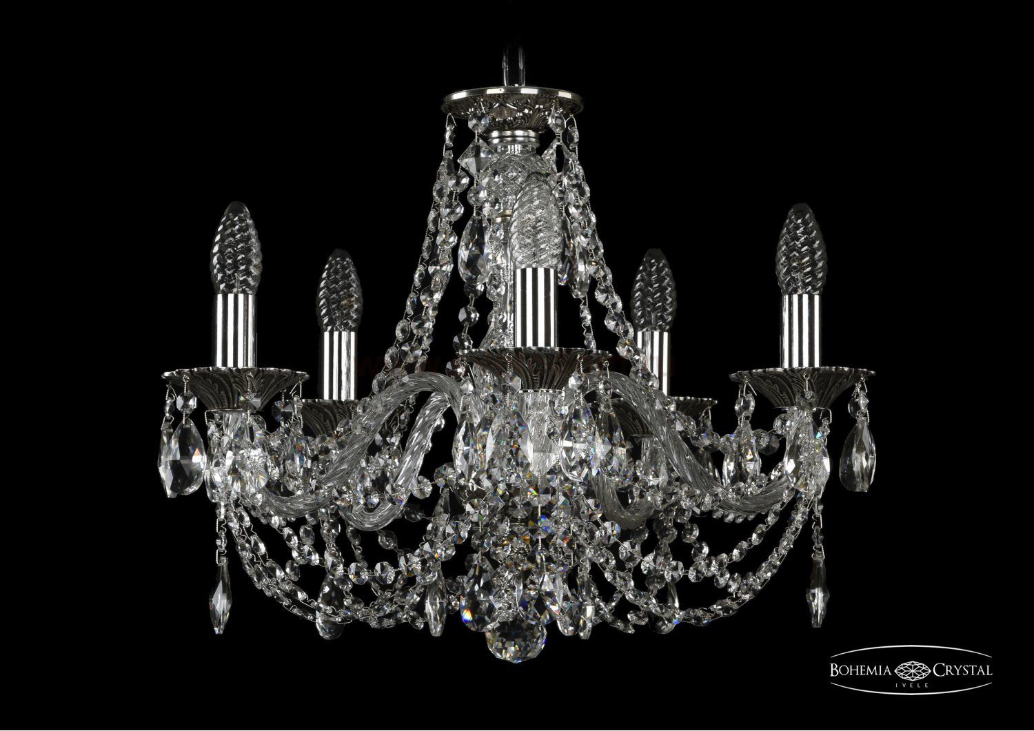 Люстра хрустальная Bohemia Ivele 1606/5/160IV/NB