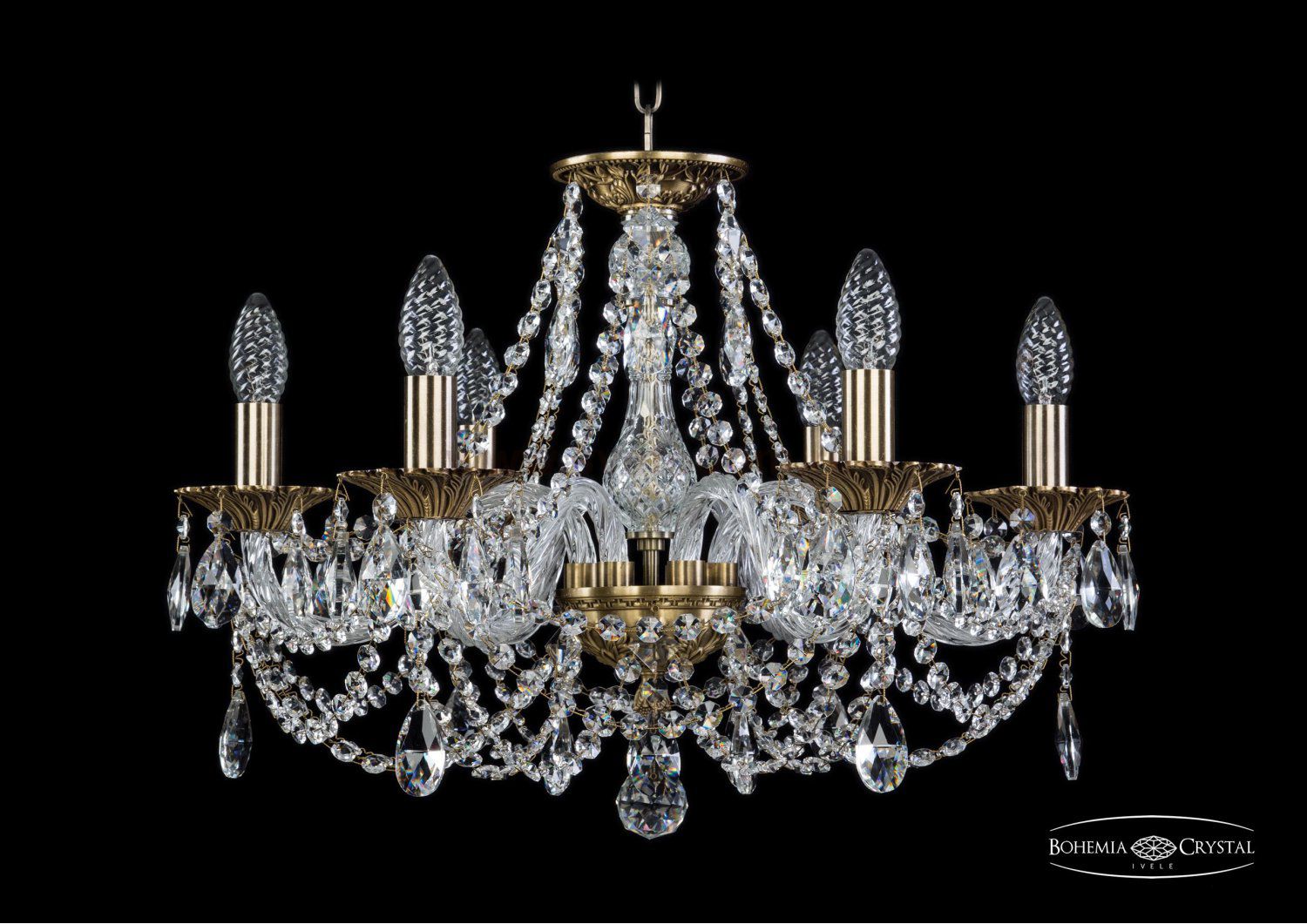 Люстра хрустальная Bohemia Ivele 1606/6/195IV/FP