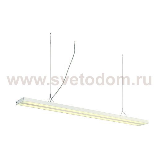 SLV 160831 KUNO Pendelleuchte, weiss, 2xT5 35W, inkl. PMMA Diffusor