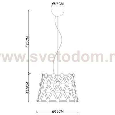 Подвесной светильник Divinare 1608/02 SP-48 CRISTALLINO