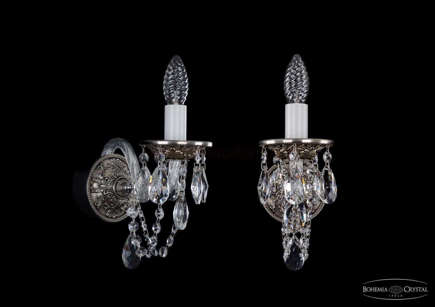 Светильник настенный бра Bohemia Ivele 1610/1/NB