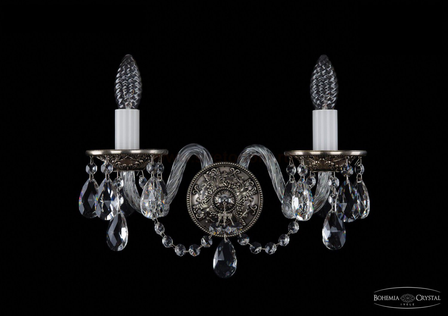 Светильник настенный бра Bohemia Ivele 1610/2/NB