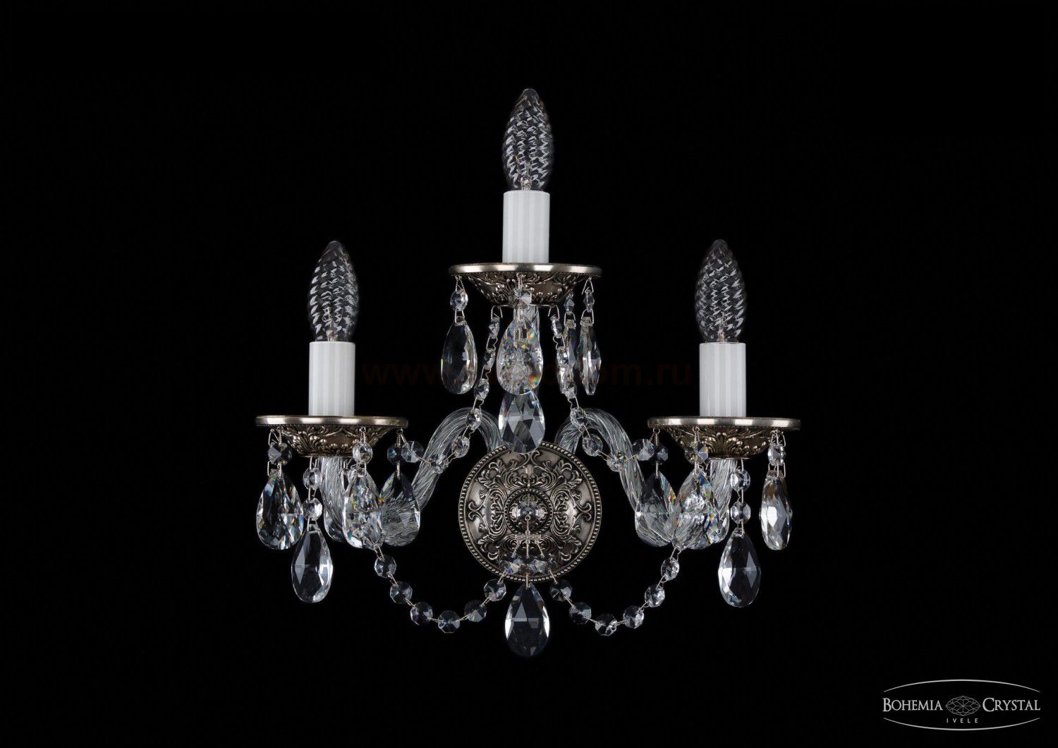 Светильник настенный бра Bohemia Ivele 1610/3/NB