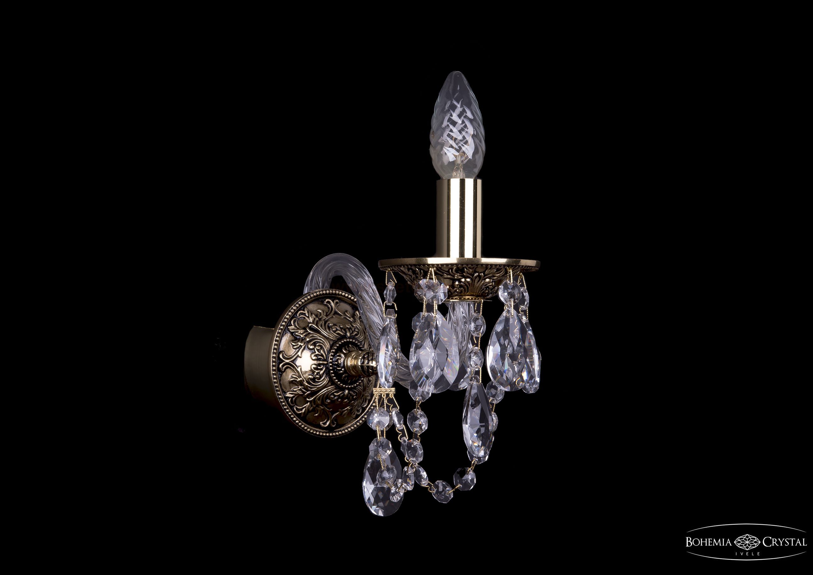 Светильник настенный бра Bohemia Ivele 1610/1/GB