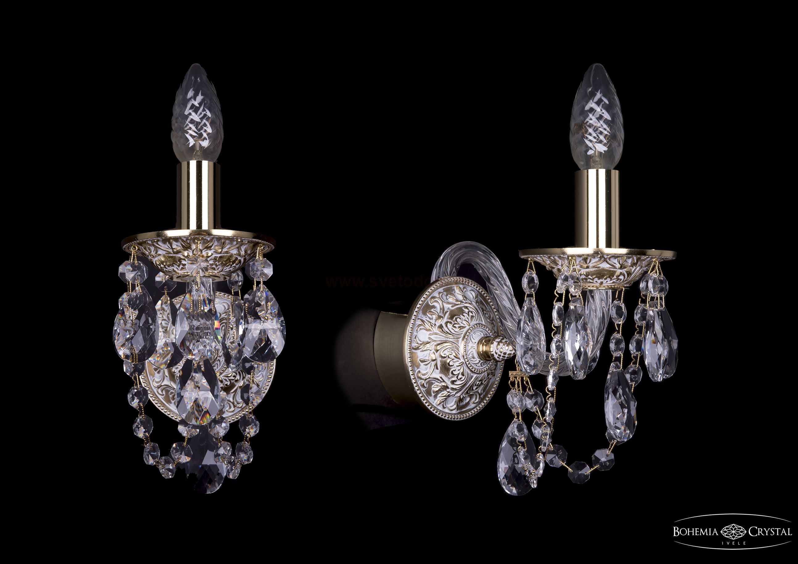 Светильник настенный бра Bohemia Ivele 1610/1/GW