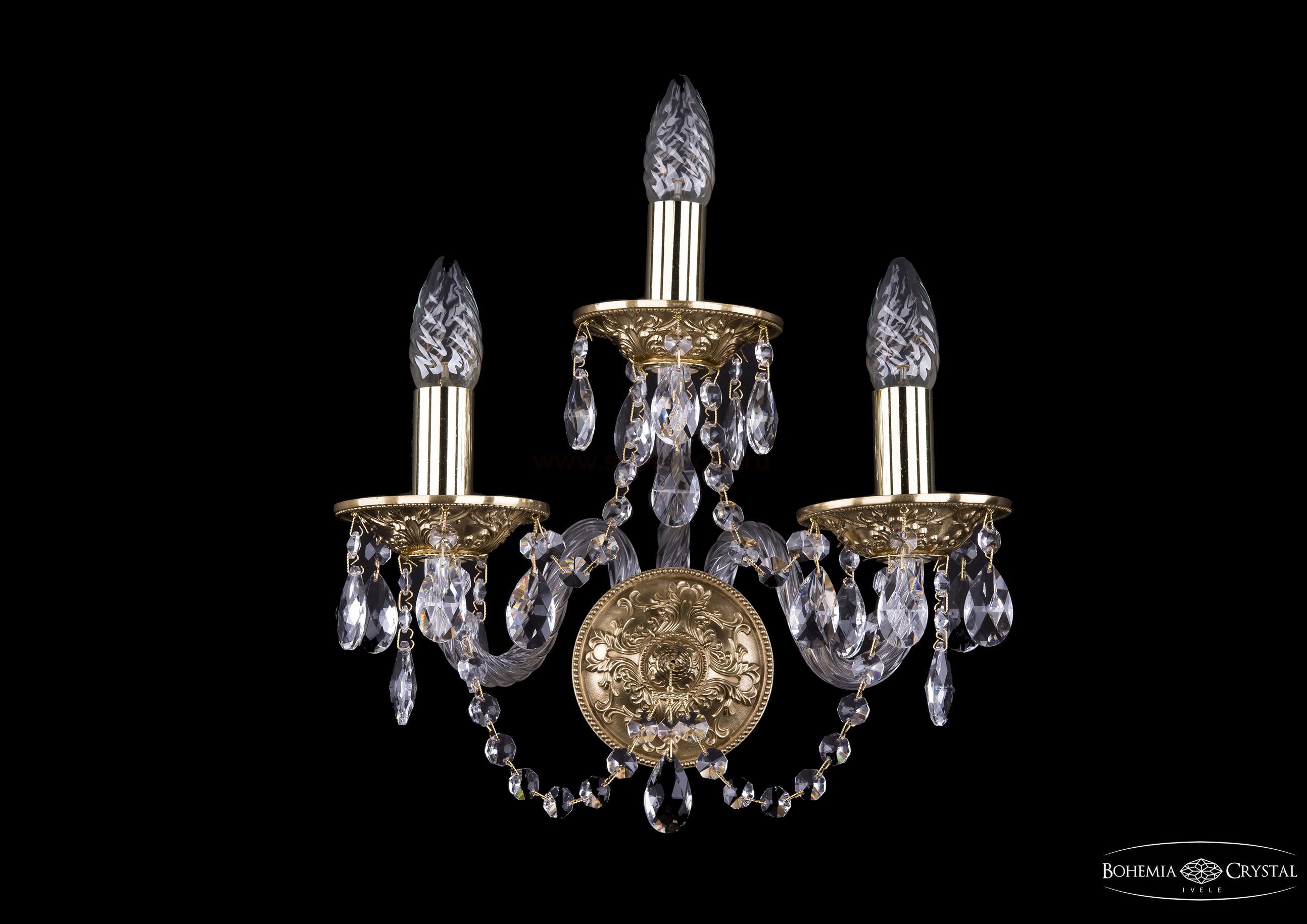 Светильник настенный бра Bohemia Ivele 1610/3/G