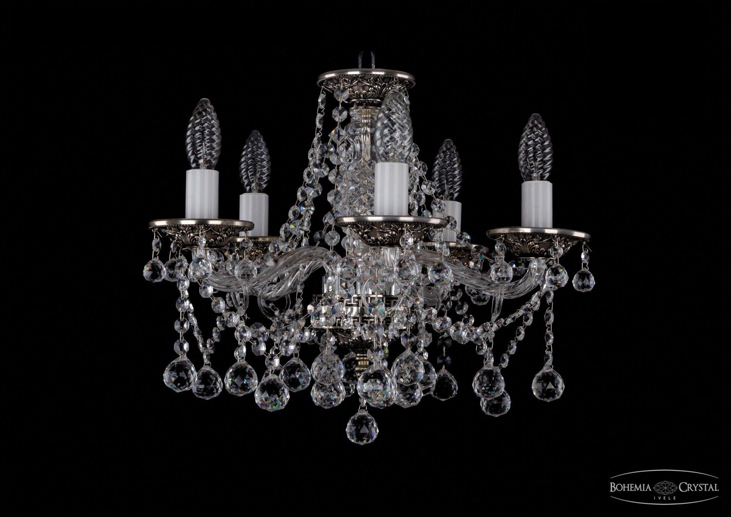 Люстра хрустальная Bohemia Ivele 1613/5/141/NB/Balls