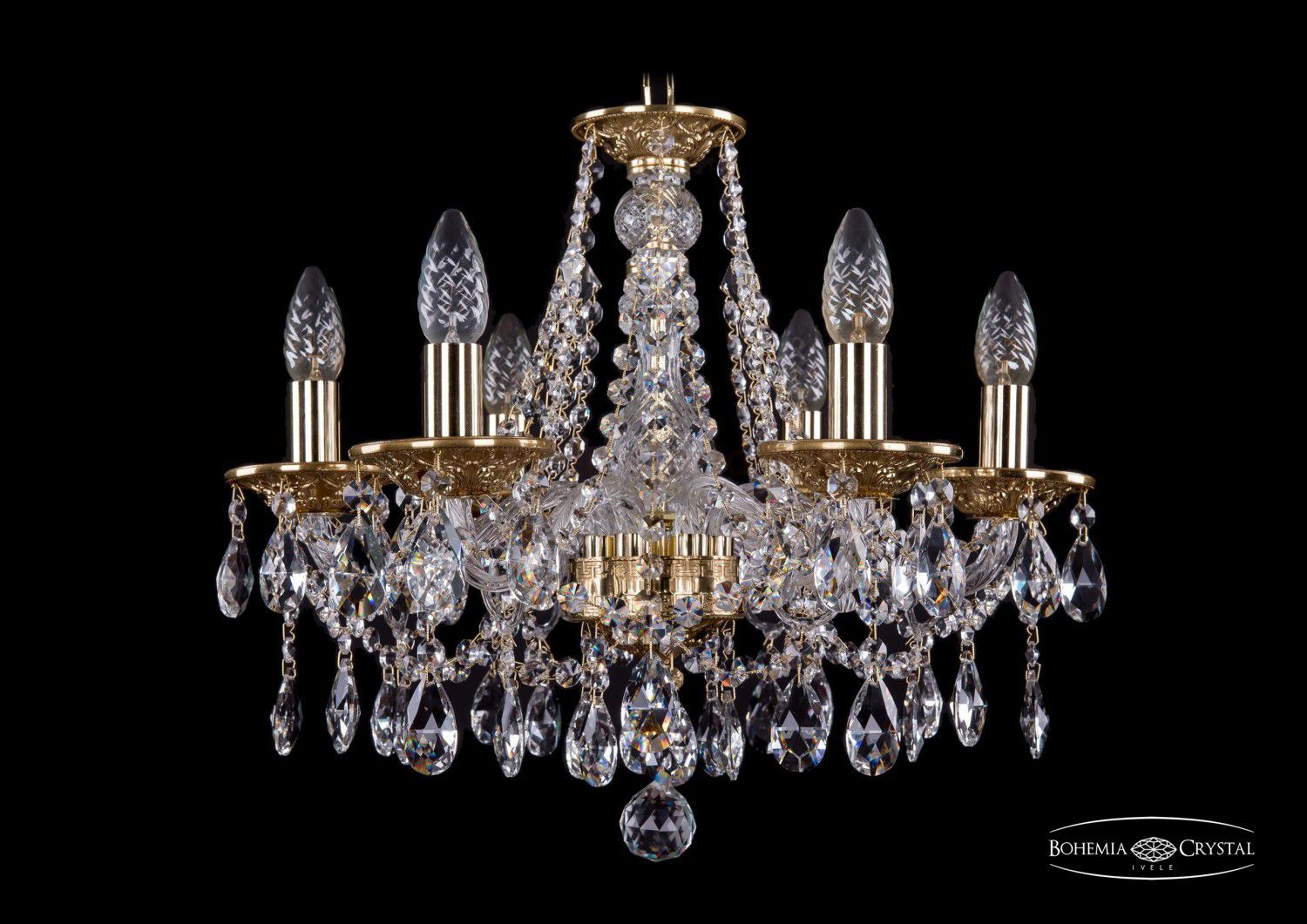 Люстра хрустальная Bohemia Ivele 1613/6/165/G