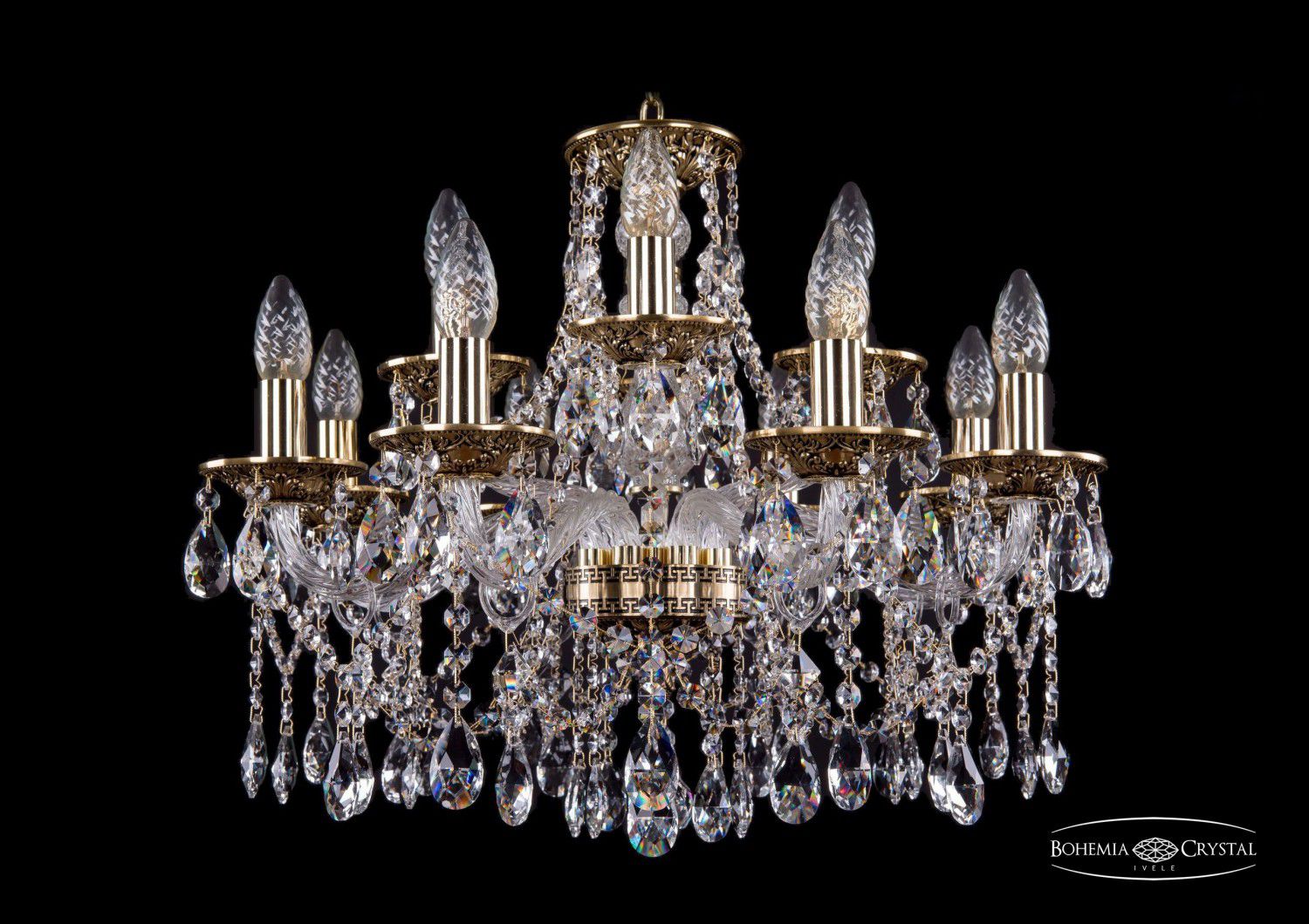 Люстра хрустальная Bohemia Ivele 1613/8+4/200/GB