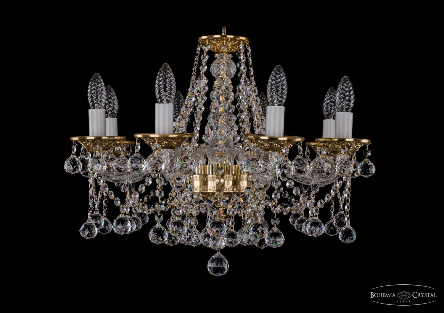 Люстра хрустальная Bohemia Ivele 1613/8/200/G/Balls