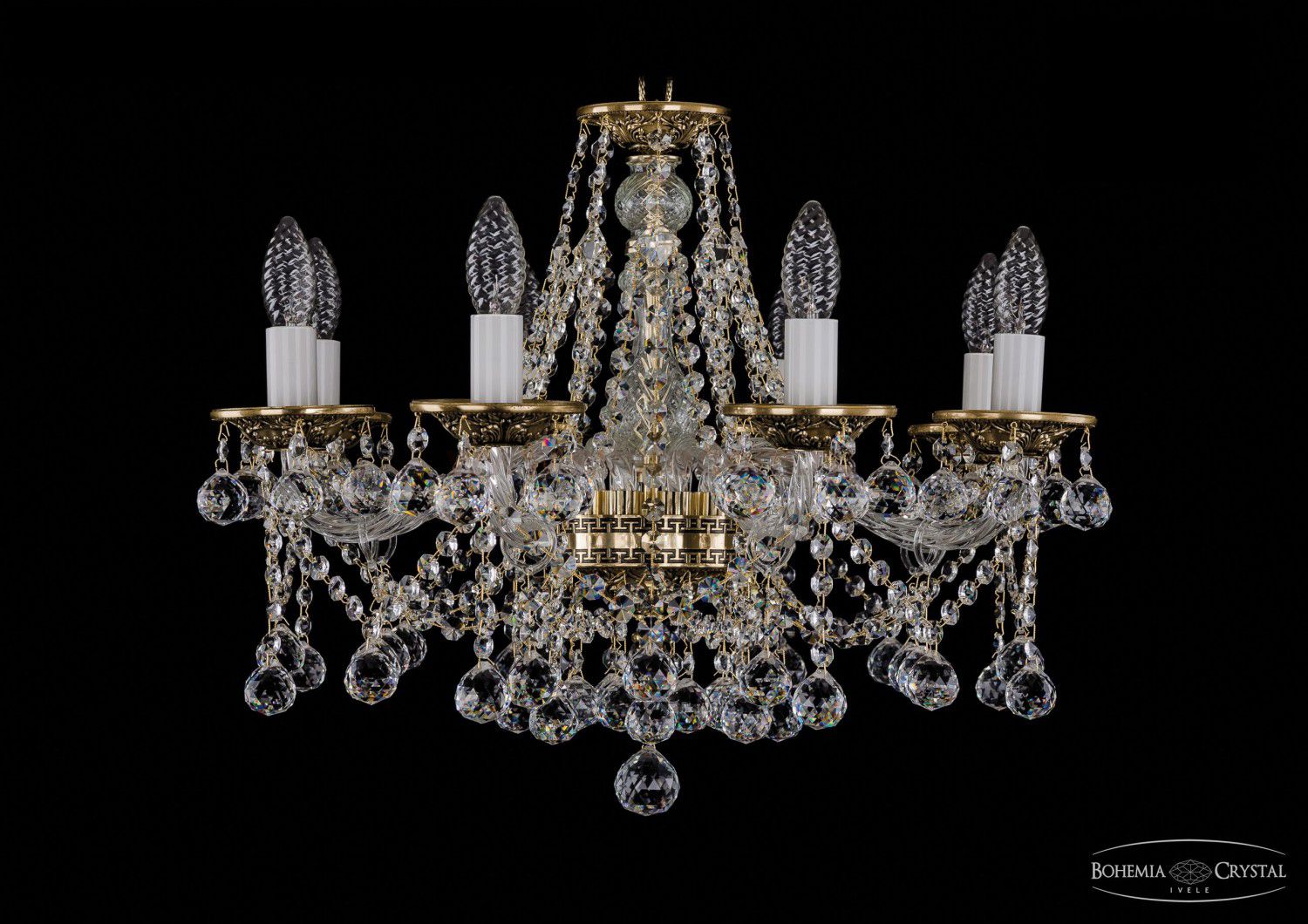 Люстра хрустальная Bohemia Ivele 1613/8/200/GB/Balls