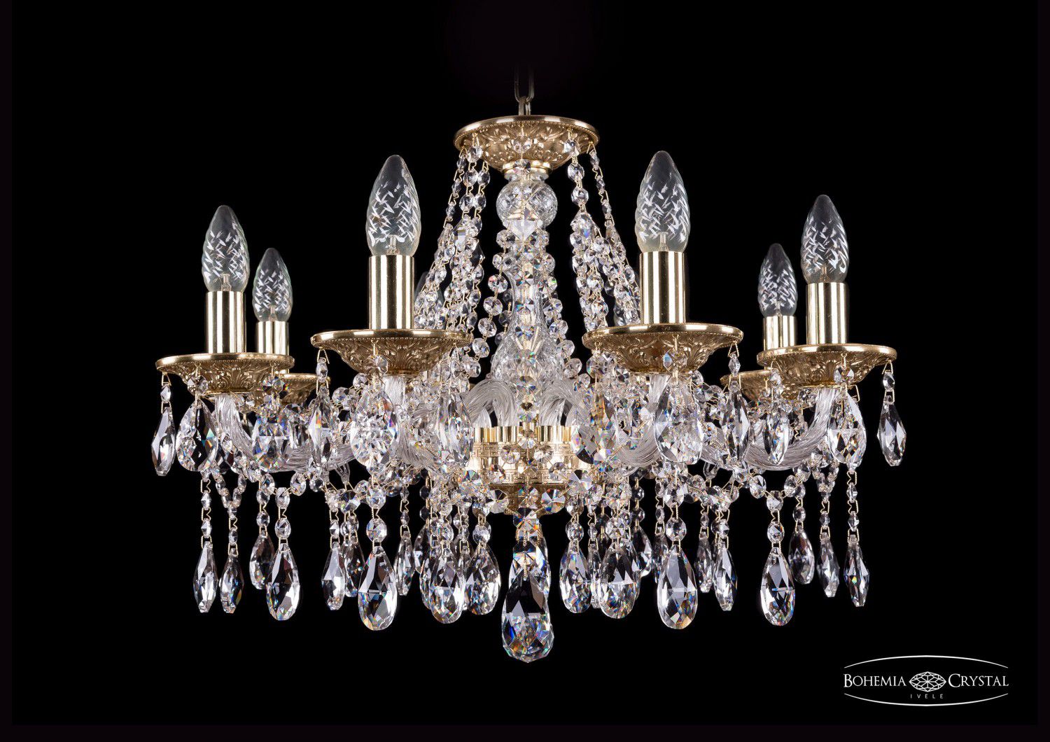 Люстра хрустальная Bohemia Ivele 1613/8/200/G