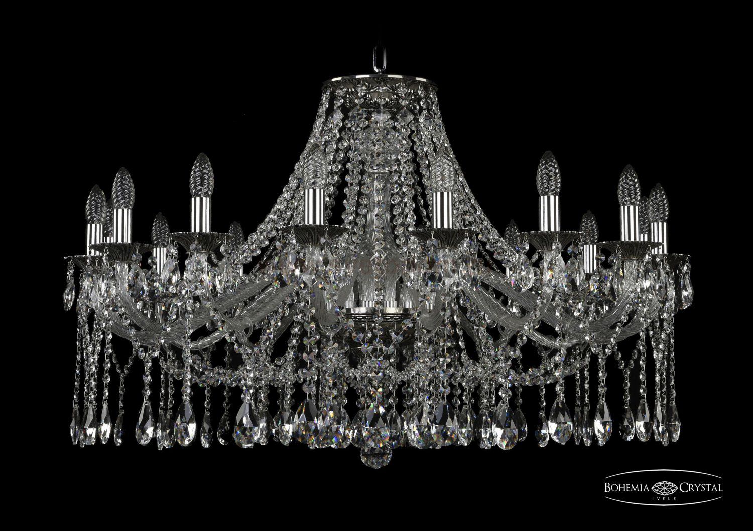 Люстра хрустальная Bohemia Ivele 1613/16/360IV/NB