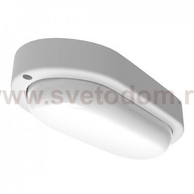 Светильник ЖКХ Gauss LITE овал 12W 980lm 6500K 200-240V IP65 160*90*46мм белый LED (161418312)