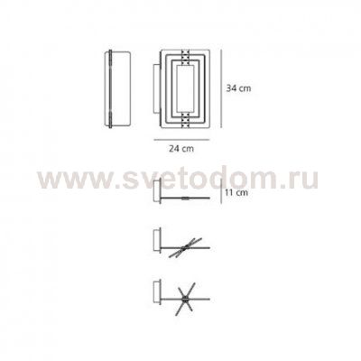 Настенный светильник бра Artemide 1622020A Copernico