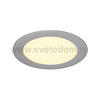 SLV 162743 SENSER Einbauleuchte, rund, silbergrau, 10W, 3000K
