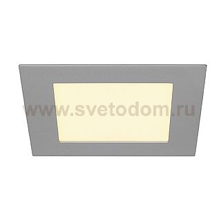 SLV 162803 SENSER Einbauleuchte, eckig, silbergrau, 10W, 3000K