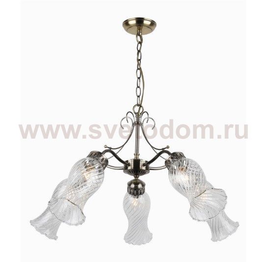 Люстра классическая 162/5 E14*40W Antique Brass Экономсвет