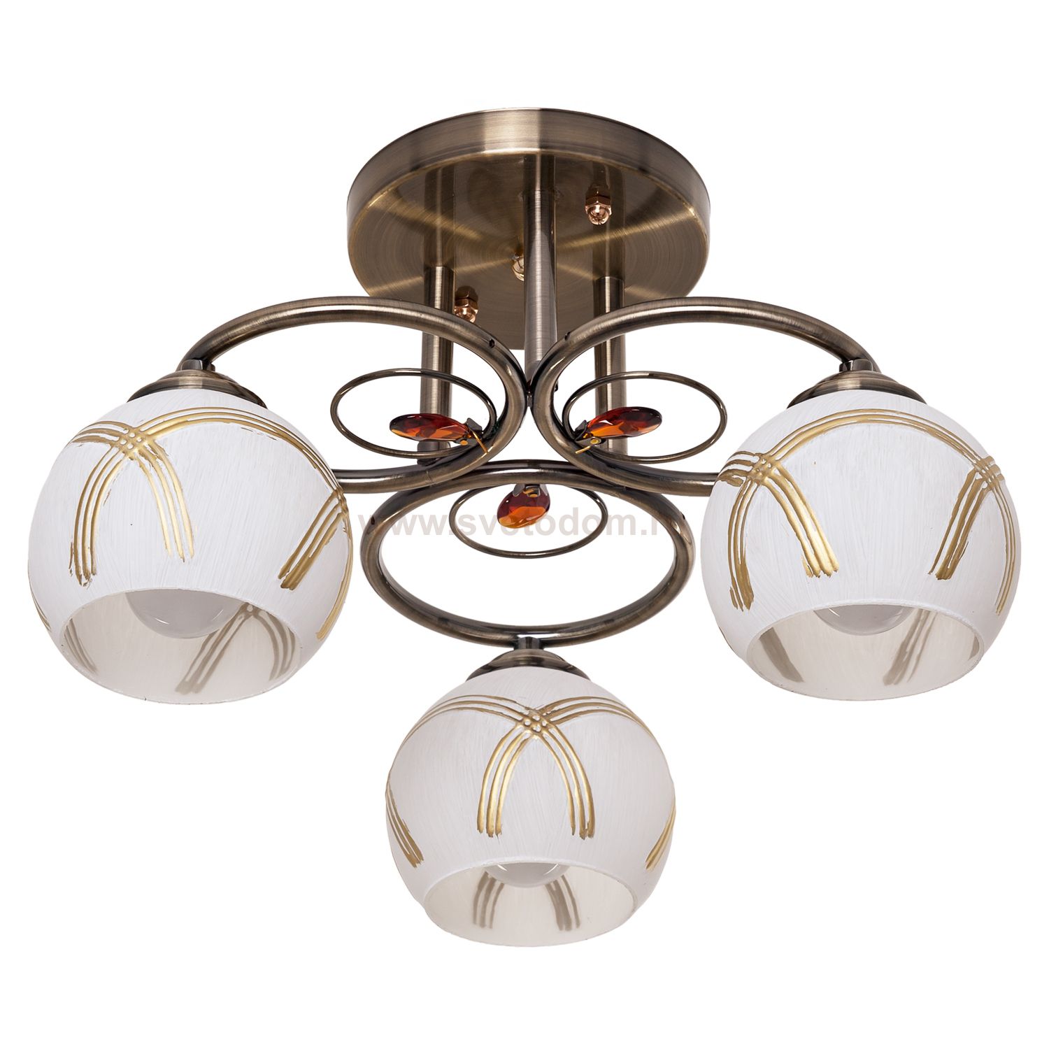 Потолочный светильник Экономсвет 1632A/3AB WT