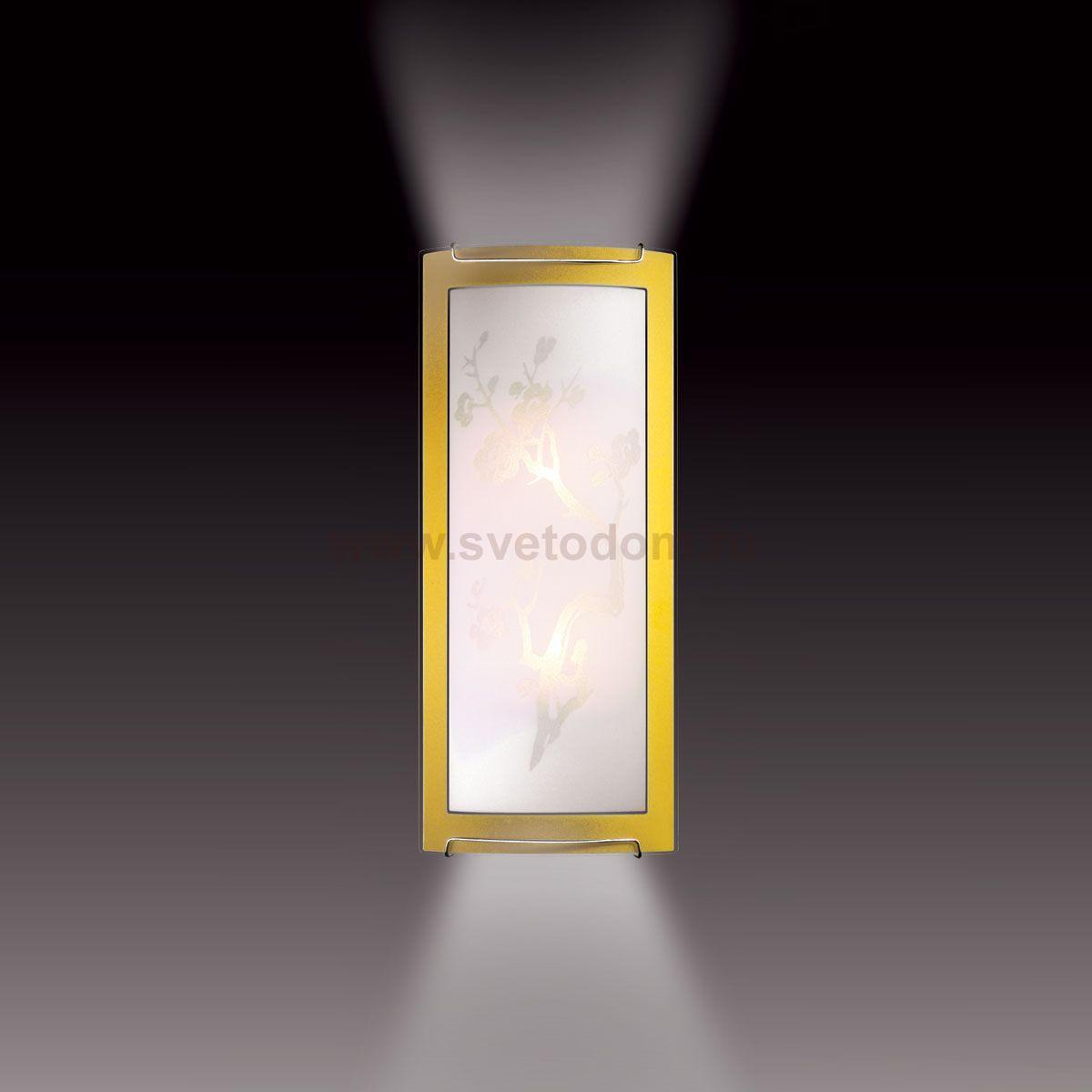 Светильник Сонекс 1647 желтый/хром Sakura