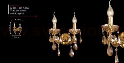 Светильник настенный бра Favourite 1650-2W Teresia