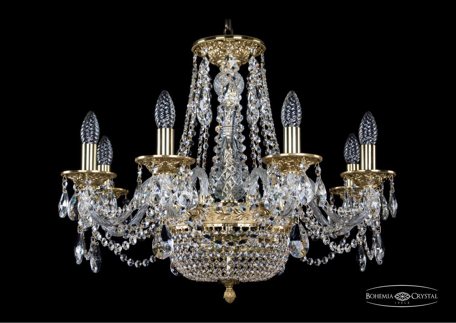 Люстра хрустальная Bohemia Ivele 1650/8/160/250/G