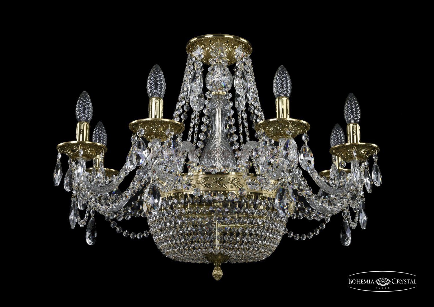 Люстра хрустальная Bohemia Ivele 1650/8/160/30/G