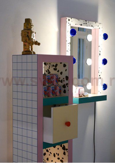 Комод Supertower Blue Grid