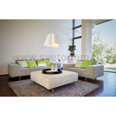 SLV 165451 SOBERBIA LED Pendelleuchte, eckig, weiss, 60 SMD LED, 26W, 2700K