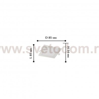 Врезной светильник Favourite 1661-3C Flashled