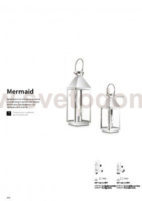 Настольная лампа Ideal lux MERMAID TL1 SMALL CROMO (166650)