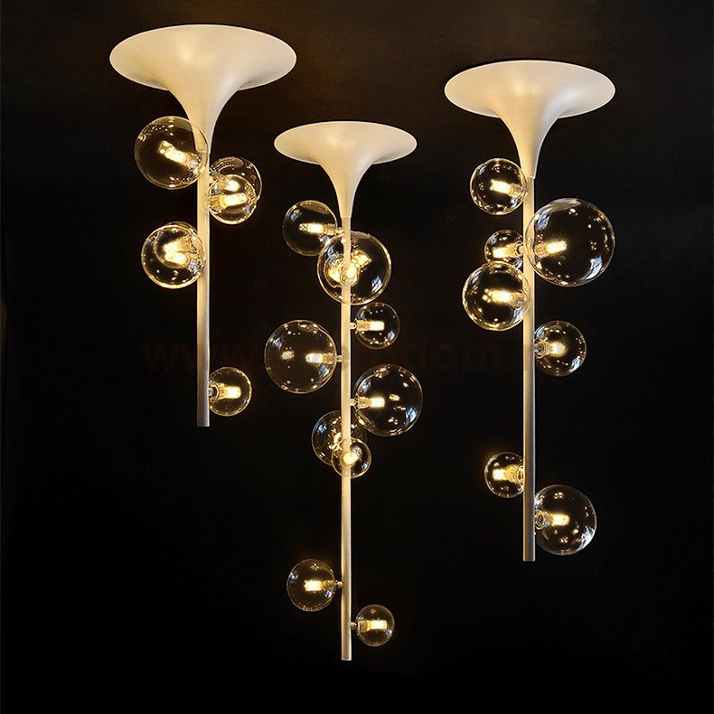 Потолочный светильник на вертикальной стойке IONA LINE White 6 ImperiumLoft 167187-26