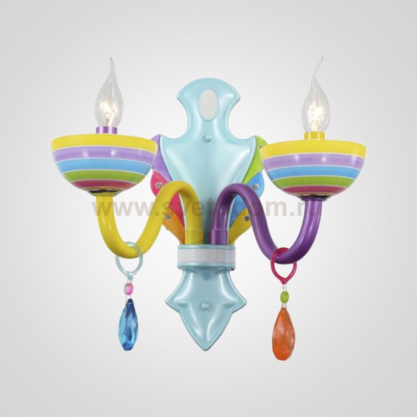 Разноцветный настенный светильник RAINBOW WALL 5 ImperiumLoft 167709-26