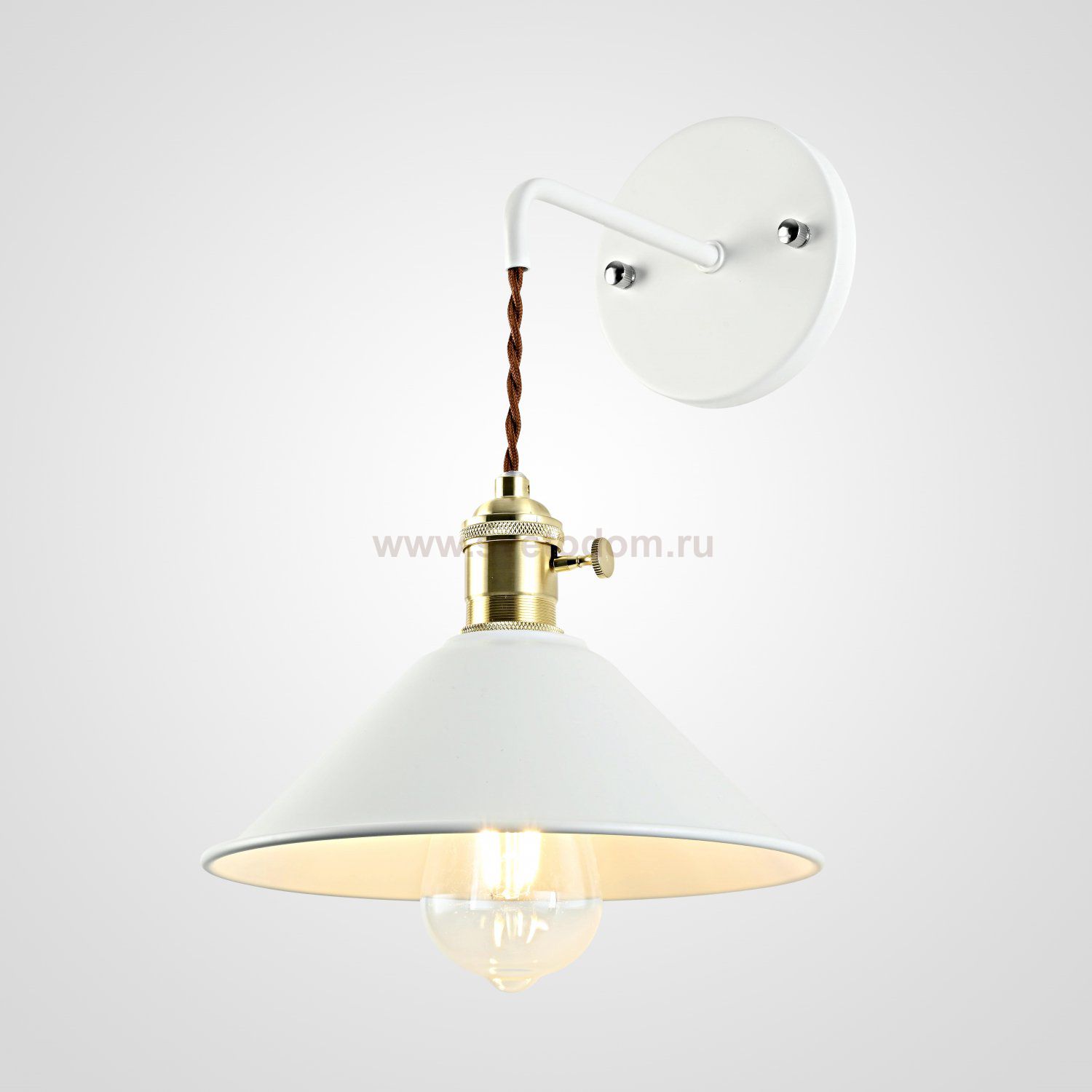 Бра с подвесным плафоном BRAID WALL White ImperiumLoft 167735-26