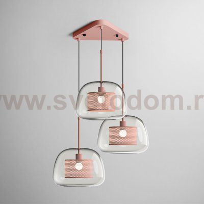 Светильник с тремя подвесами CATCH TRIO ROSE ImperiumLoft 167752-26