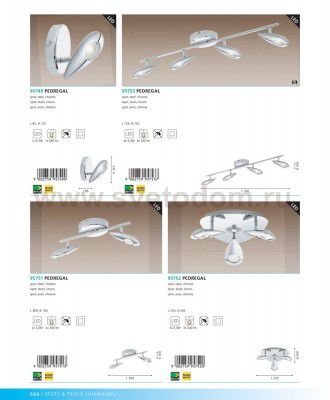 Светодиодный спот Eglo 95752 PEDREGAL