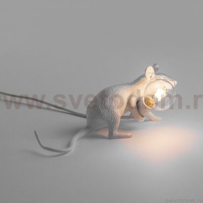 Настольная лампа Mouse Lying белый ImperiumLoft 168481-22