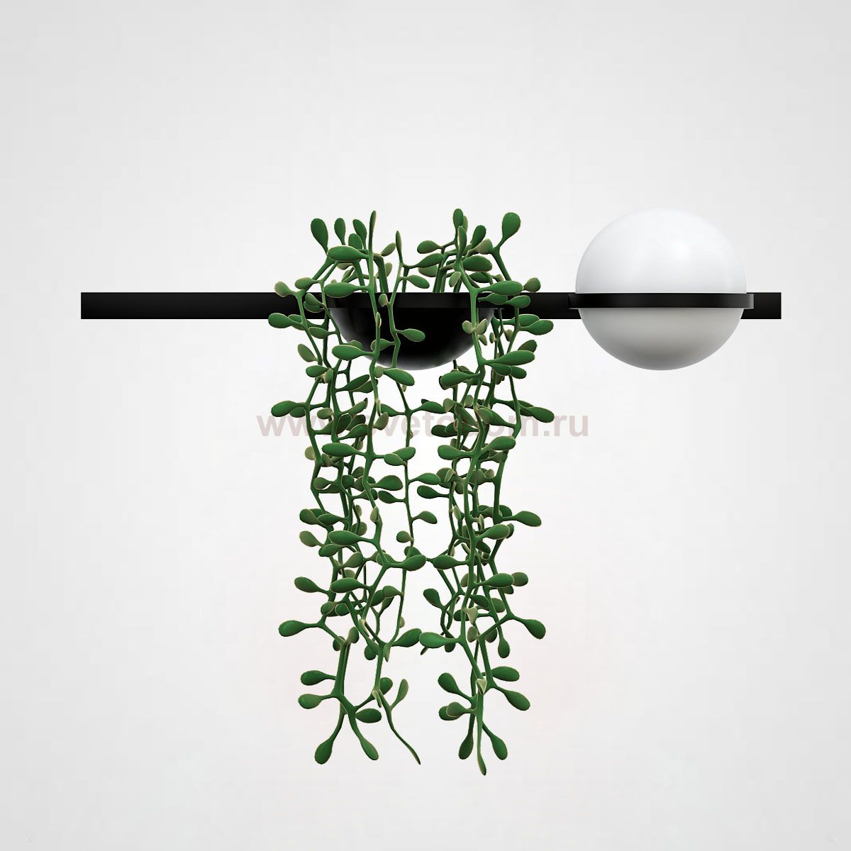 Бра PALMA Wall lamp 1 шар + 1 вазон горизонтальная ImperiumLoft 168494-22