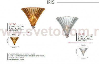 Настенный светильник Favourite 1696-1W Iris